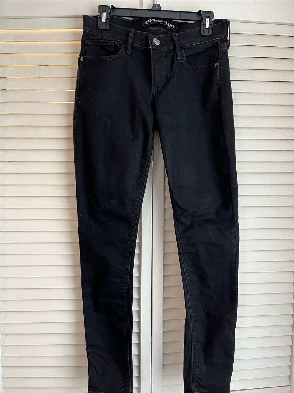 Express Black Skinny Jeans - Sleek High-Stretch Fit